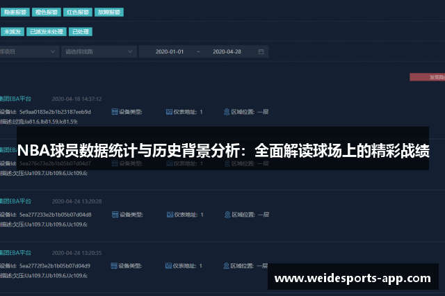 NBA球员数据统计与历史背景分析：全面解读球场上的精彩战绩